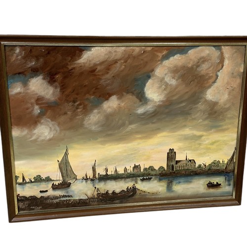 946 - A GROUP OF NINE OIL PAINTINGS ON BOARD BY J.G. CLIFF Each framed, largest frame 64cm x 49cm