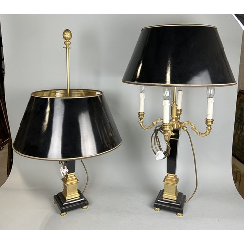 1001 - A PAIR OF LAUDARTE TABLE LAMPS DESIGNED BY GIOVANNI MARIA MALERBA DI BUSCA (2) 88cm H With shades (o... 