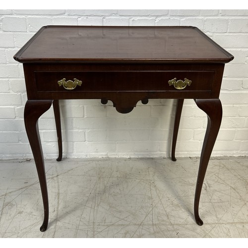 1018 - A LATE 19TH CENTURY MAHOGANY SILVER TABLE 73cm x 69cm x 45cm