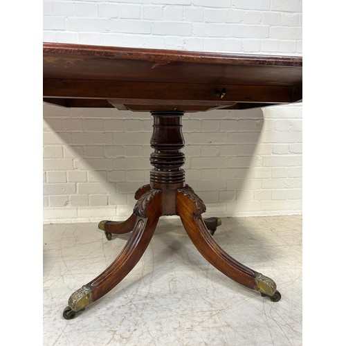 1090 - A GEORGIAN MAHOGANY BREAKFAST TABLE 140cm x 102cm x 72cm
Purchased Christies Interiors, November 29t... 