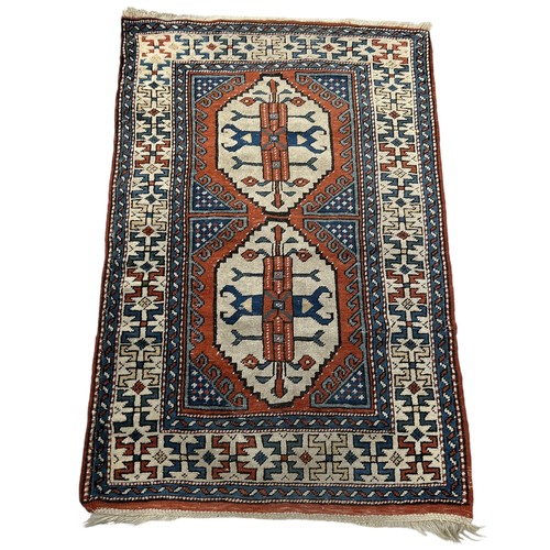 1123A - A KILIM DESIGN RUG ALONG WITH ANOTHER SMALLER (2) 200cm x 130cm 125cm x 80cm