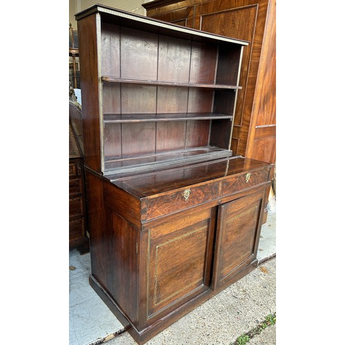 1122E - A 19TH CENTURY ROSEWOOD CABINET 158cm x 108cm x 58cm