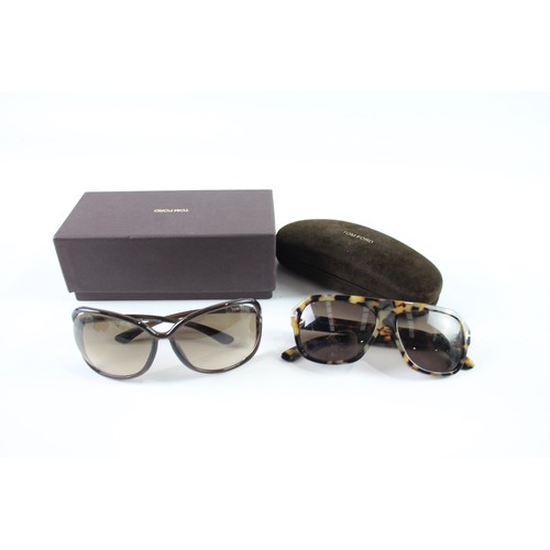 1171 - DESIGNER SUNGLASSES INCLUDING TOM FORD WITH CASES (2)