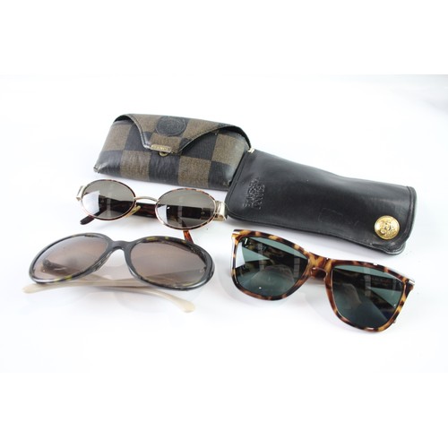 1169 - DESIGNER SUNGLASSES/ GLASSES INCLUDING VERSACE, FENDI, CHANEL INCLUDING CASES (3)