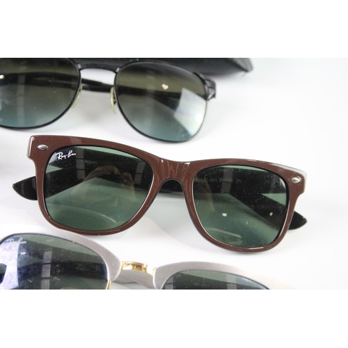 1172 - A COLLECTION OF DESIGNER RAYBAN SUNGLASSES INCLUDING SOME CASES(5)