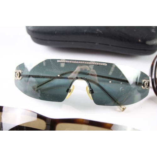 1170 - DESIGNER SUNGLASSES/GLASSES INCLUDING CHANEL WITH CASES (4)