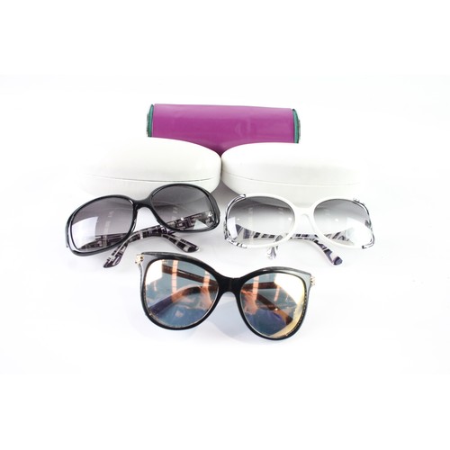 1173 - DESIGNER SUNGLASSES/GLASSES INCLUDING BVLGARI AND EMILIO PUCCI WITH CASES (3)