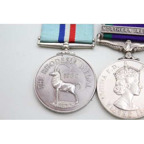 1181 - A SET OF THREE MEDALS, CSM NORTHERN IRELAND, SOUTH ATLANTIC, RHODESIA 1980 MP (30