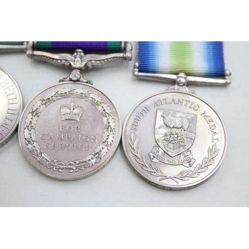 1181 - A SET OF THREE MEDALS, CSM NORTHERN IRELAND, SOUTH ATLANTIC, RHODESIA 1980 MP (30