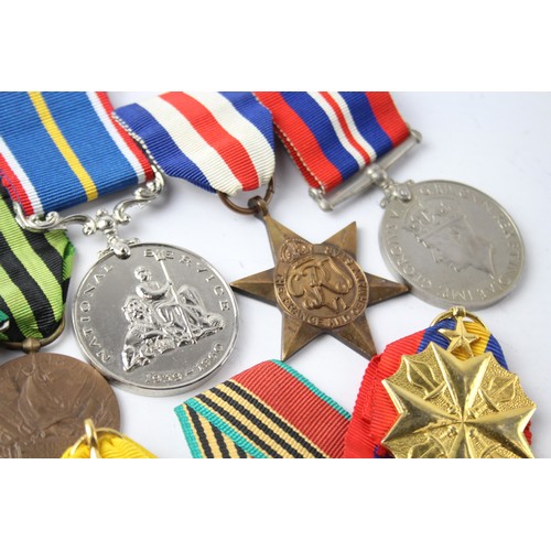 1180 - A COLLECTION OF MEDALS INCLUDING WW2, NATIONAL SERVICES, MALWAI INDEPENDENCE (10)