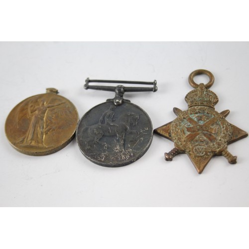 1183 - THREE WW1 MEDALS 1914 MONS STAR PTE GORDON, WAR LIEUT ALLEN, VICTORY PTE RAMSDEN (3)