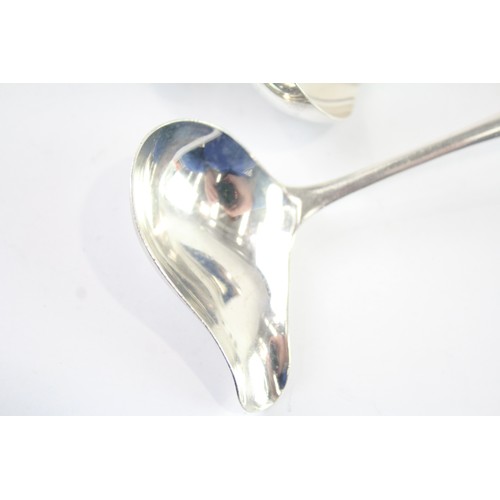 1204 - THREE .925 STERLING SPOONS INCLUDING SIFTER