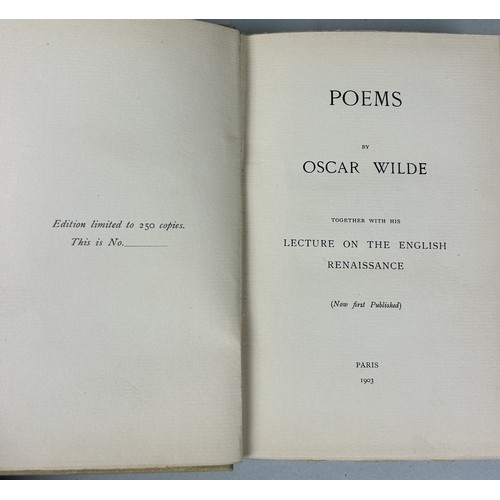 1228 - POEMS BY OSCAR WILDE: FIRST EDITION? PUBLISHED PARIS 1903