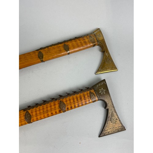 1248 - TWO CEREMONIAL AXES (2) 84cm each.