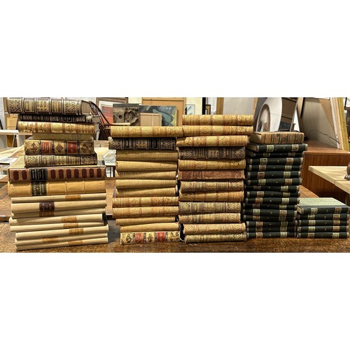 1237 - A LARGE COLLECTION OF DECORATIVE BINDINGS TO INCLUDE GERMAN BOOKS (QTY)