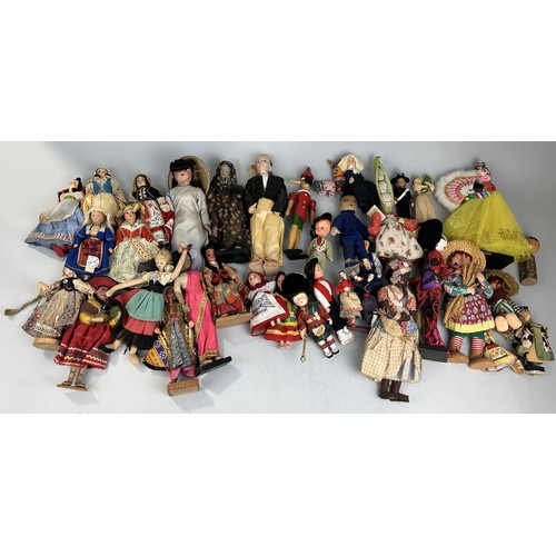 1241 - A COLLECTION OF TRADITIONAL DOLLS, MOSTLY EUROPEAN 1950'S (QTY)