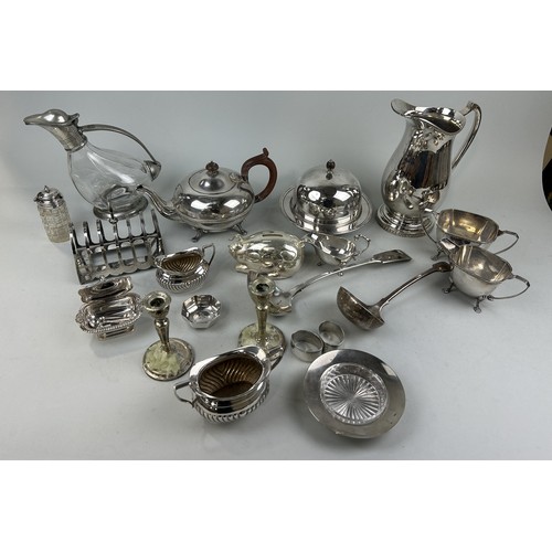 1258 - A COLLECTION OF SILVER PLATED ITEMS (QTY