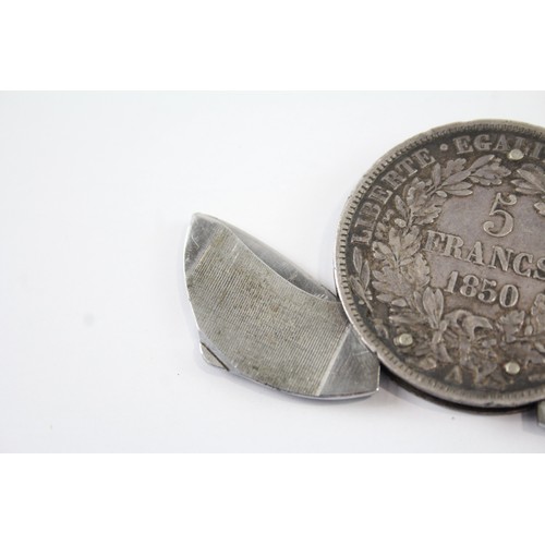 422Y - A .950 SILVER FRENCH 5 FRANCS COIN PEN KNIFE

Weight: 29gms