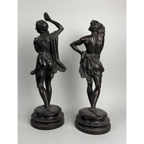 1 - A PAIR OF BACCHANTES BRONZES
Provenance: Private collection, South West London. Purchased from Chris... 