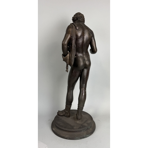 10 - A LARGE BRONZE SCULPTURE OF NARCISSUS
59cm H
On base 65cm H
Provenance: Private collection, South We... 