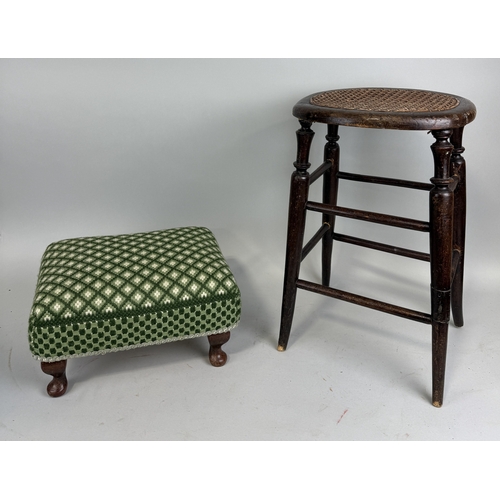 1008 - TWO ANTIQUE STOOLS
Largest 51cm x 32cm