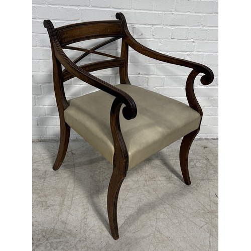 1009 - A REGENCY MAHOGANY CHAIR
85cm x 55cm x 50cm