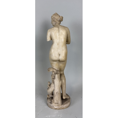 11 - A MARBLE OR ALABASTER STATUE OF THE APHRODITE PRIMAVERA
56cm H
Provenance: Private collection, South... 