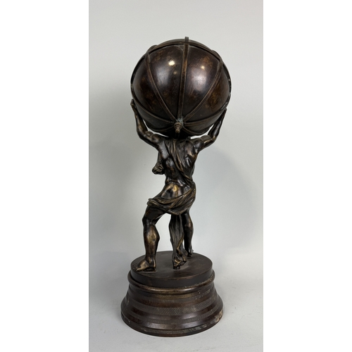 13 - A BRONZE SCULPTURE OF ATLAS
41cm H
On bronze stand 50cm H
Provenance: Private collection, South West... 