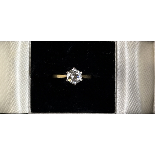 147 - A 1.18CT SOLITAIRE DIAMOND RING IN 18CT GOLD WITH CERTIFICATE
Diamond measures 7.01 x 7.05 x 4.07mm
... 