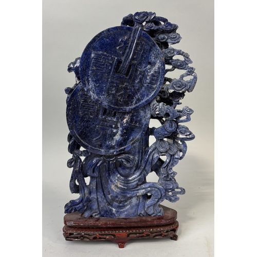 203 - A CHINESE LAPIS LAZULI SCULPTURE
36cm H