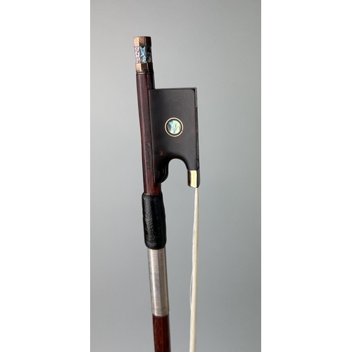 260A - A GOLD MOUNTED VIOLIN BOW STAMPED 'KITTEL'
74cm L
Provenance: In the possession of the family of a n... 