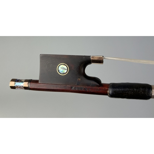 260A - A GOLD MOUNTED VIOLIN BOW STAMPED 'KITTEL'
74cm L
Provenance: In the possession of the family of a n... 