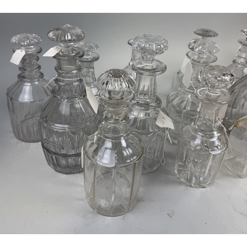 271 - COLLECTION OF EIGHTEEN PERIOD DECANTERS (18)
Dated 1770-1840.