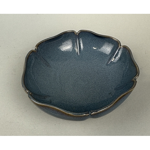 293 - CHARLES VYSE (BRITISH 1882-1972): A CHINESE STYLE STONEWARE LOTUS BOWL
19.5cm x 7cm
Signed to verso.... 