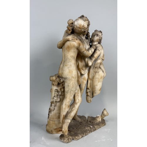 3 - AFTER ANTONIO CANOVA (1757-1822): A MARBLE SCULPTURE OF THE THREE GRACES
66cm x 37cm x 19cm
With var... 