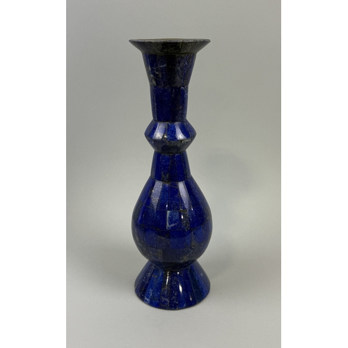 323 - A LAPIS LAZULI VASE
 
30 cm H