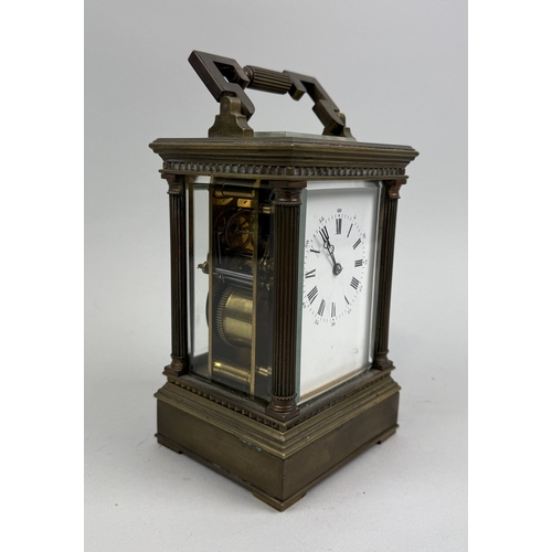 326 - A FRENCH CARRIAGE CLOCK
18cm H