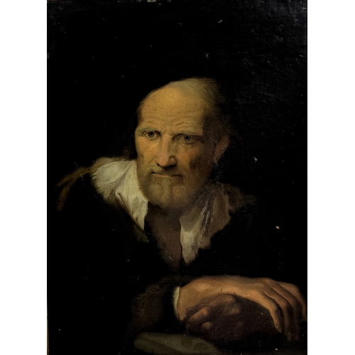 33 - GIUSEPPE NOGARI (VENETIAN 1699-1766): AN OIL PAINTING ON CANVAS DEPICTING A PORTRAIT OF A MAN
59cm x... 