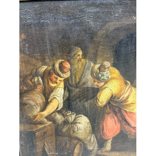 36 - MANNER OF FRANCESCO GUARDI (ITALIAN 1712-1793): AN EARLY 18TH CENTURY VENETIAN OIL PAINTING ON CANVA... 