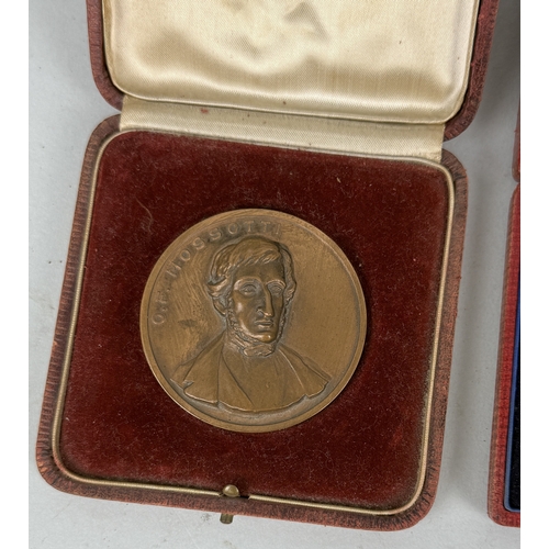 363 - FOUR CASED BRONZE MEDALS TO INCLUDE VICTORIA DIAMOND JUBILEE