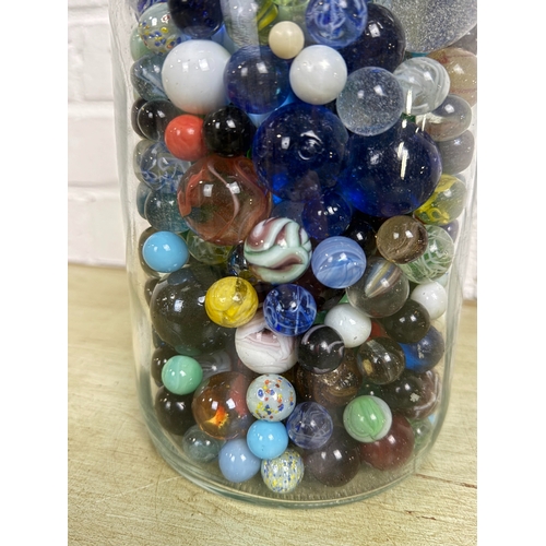 385 - A LARGE JAR OF MARBLES
 
 