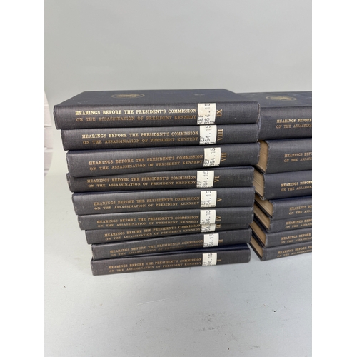 440 - WARREN COMMISSION REPORT VOLUMES
This rare hardcover set of twenty-five volumes, titled Hearings Bef... 