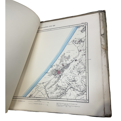 477 - PALESTINE EXPLORATION FUND: MAP OF WESTERN PALESTINE 1880 BY C. R. CONDER AND H. H. KITCHENER (2)
Tw... 