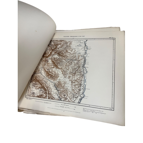 477 - PALESTINE EXPLORATION FUND: MAP OF WESTERN PALESTINE 1880 BY C. R. CONDER AND H. H. KITCHENER (2)
Tw... 