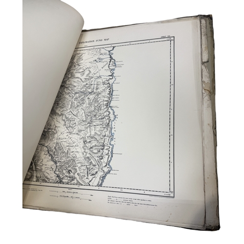 477 - PALESTINE EXPLORATION FUND: MAP OF WESTERN PALESTINE 1880 BY C. R. CONDER AND H. H. KITCHENER (2)
Tw... 