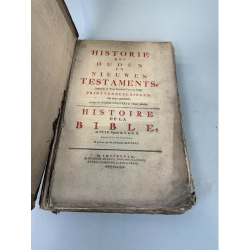 482 - HISTOIRE DES OUDEN EN NIEWEN TESTAMENTS CIRCA 1772
Amsterdam, Hendrik Brandt, Dirk Onder de Linden, ... 