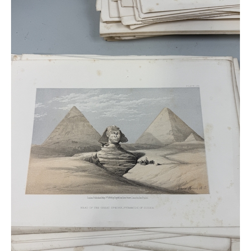 485 - DAVID ROBERTS: A LARGE COLLECTION OF ONE HUNDRED AND TWENTY ONE COLOURED PLATES PUBLISHED 1855 BY DA... 