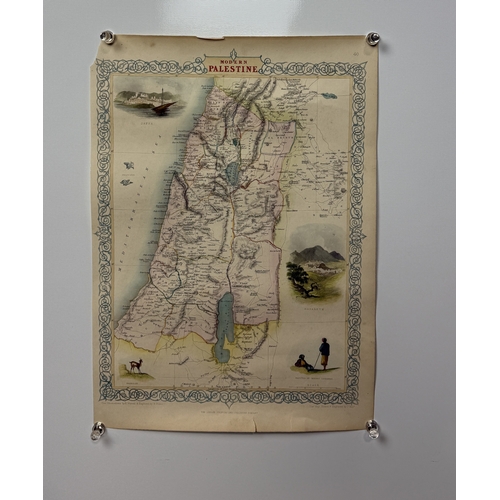 499 - A COLLECTION OF HOLY LAND MAPS TO INCLUDE J.TALLIS