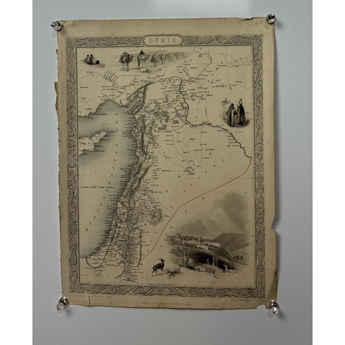 499 - A COLLECTION OF HOLY LAND MAPS TO INCLUDE J.TALLIS