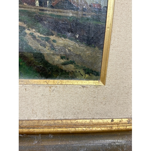 50 - ABRAHAM SEGAAR JNR: A DUTCH OIL PAINTING ON CANVAS DEPICTING A LANDSCAPE SCENE
34cm x 29cm
Framed 58... 